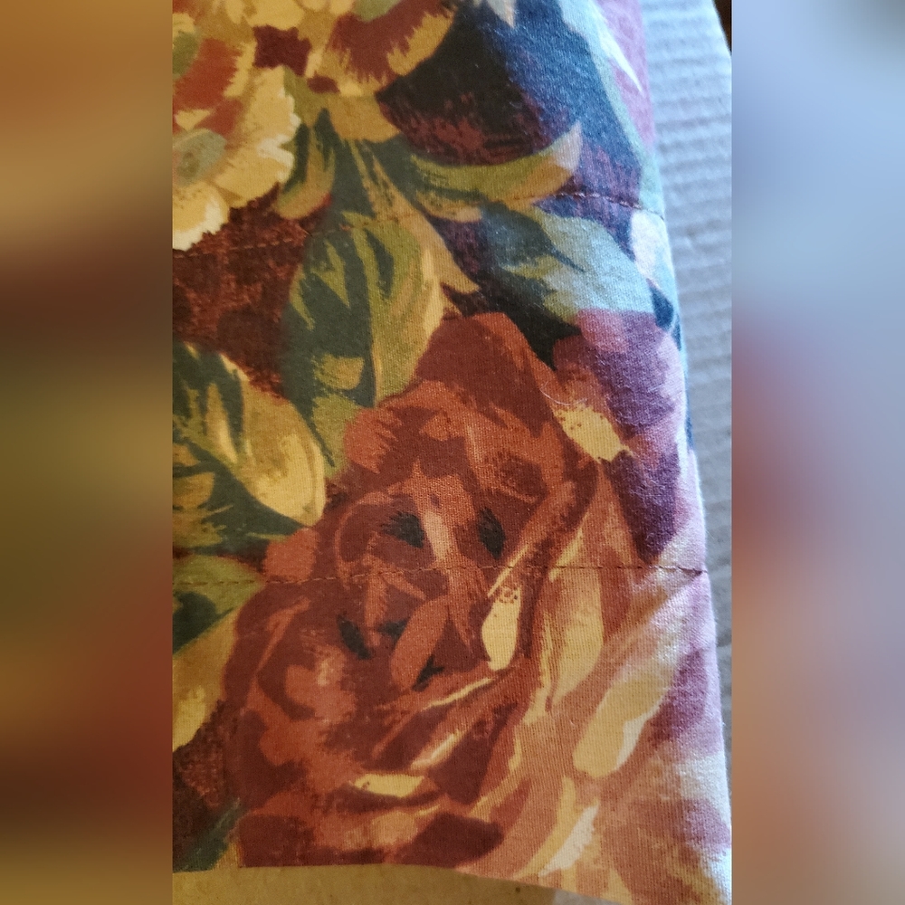 Floral Print Window Valance**Rich Colors**New**Salesman Sample - Picture 4 of 6
